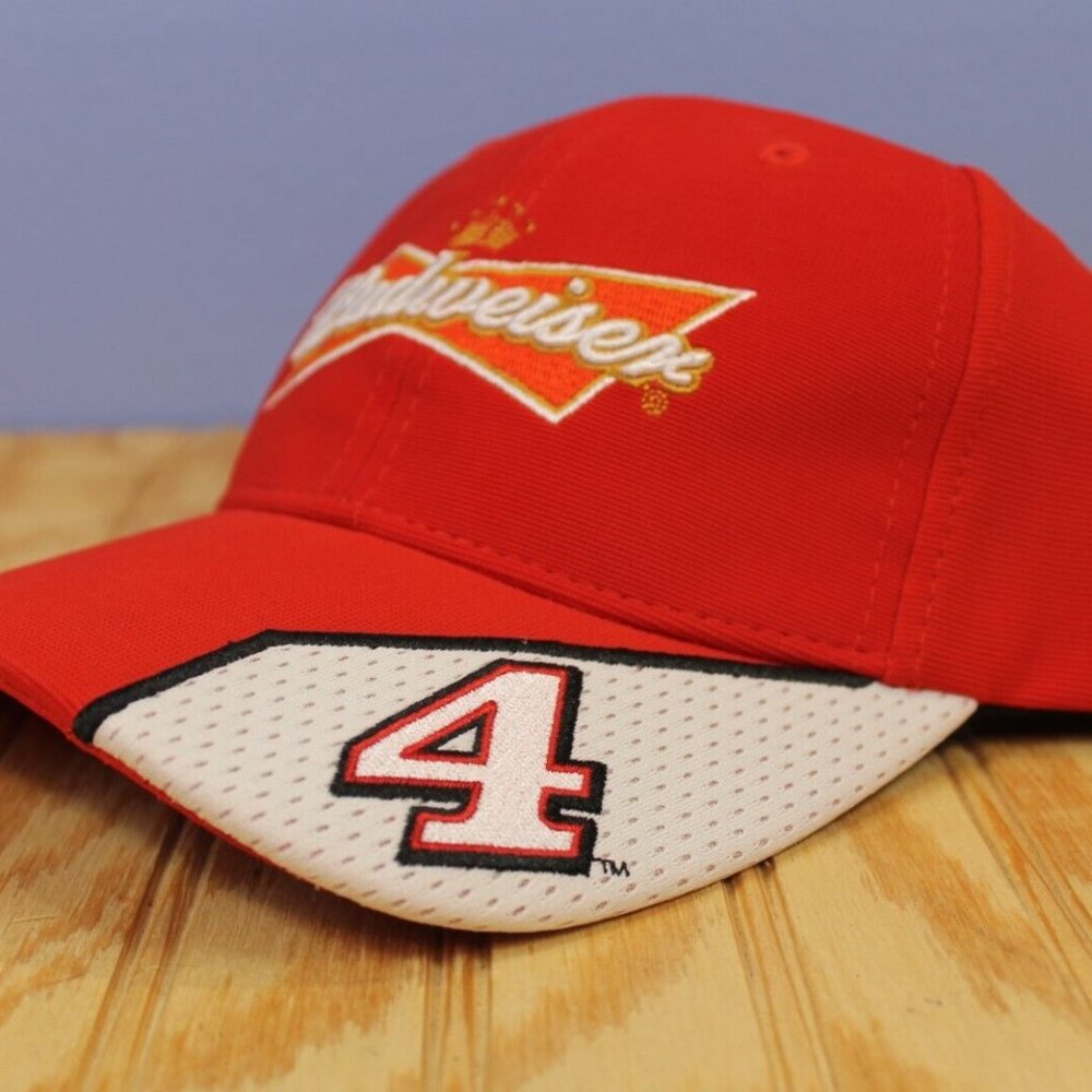 Official NASCAR Budweiser #4 Kevin Harvick Hat - Collector's Item!